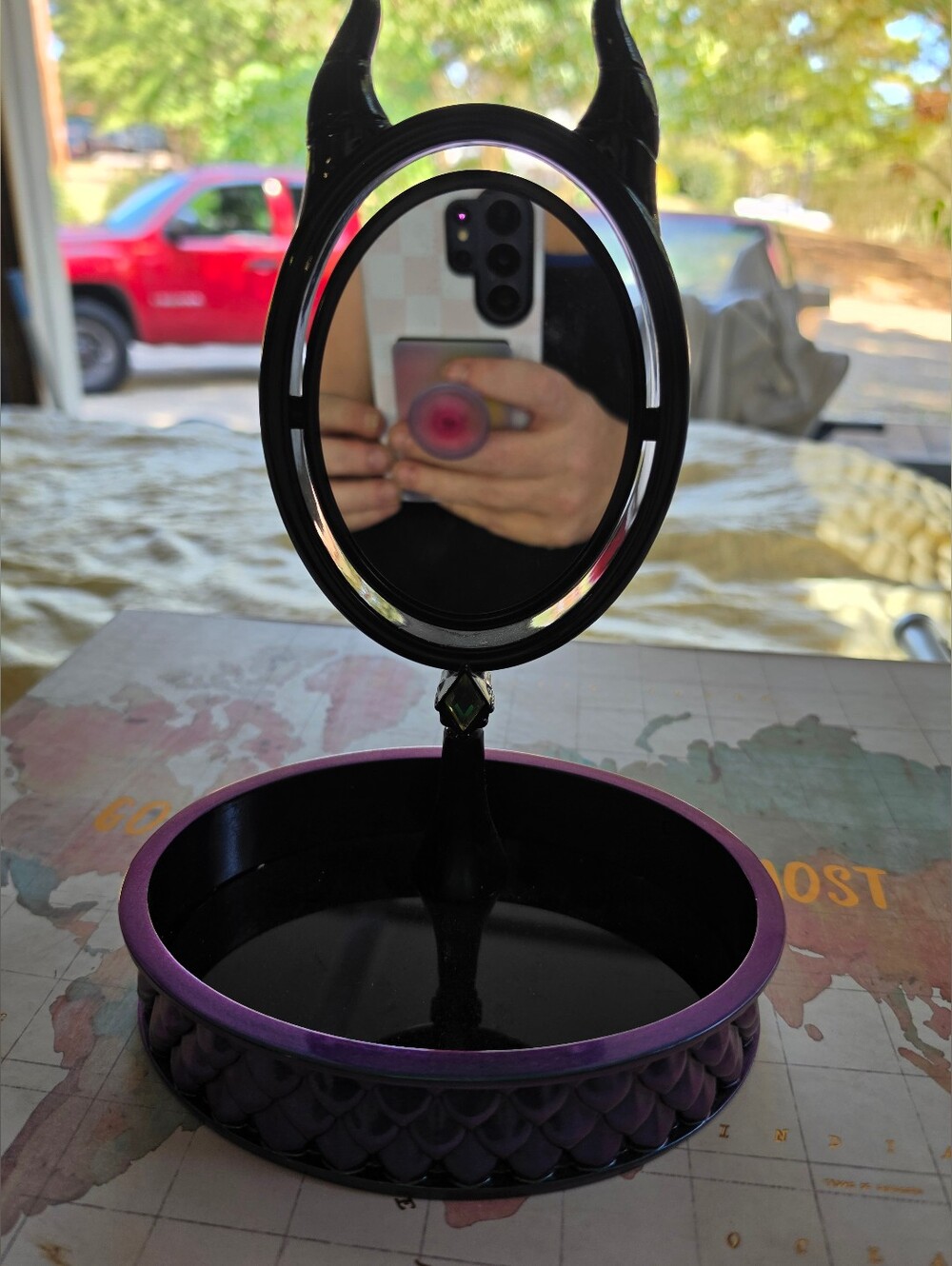 Disney Maleficent Mirror With Jewelry Holder